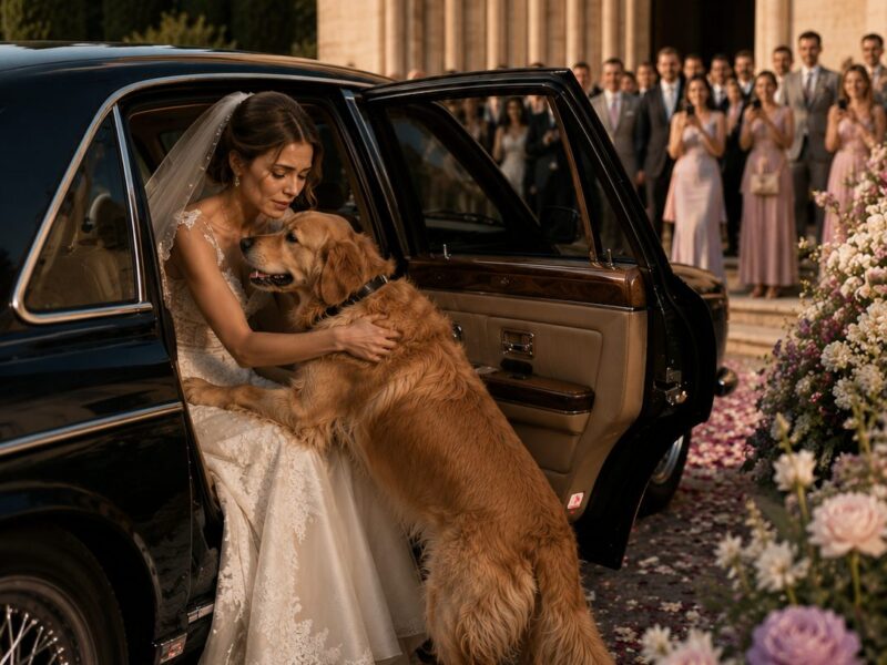 Just as the bride was about to enter the church, her dog suddenly stopped… A few seconds later, the shocked guests discovered what he had been trying to show her — and what she found out broke her heart...